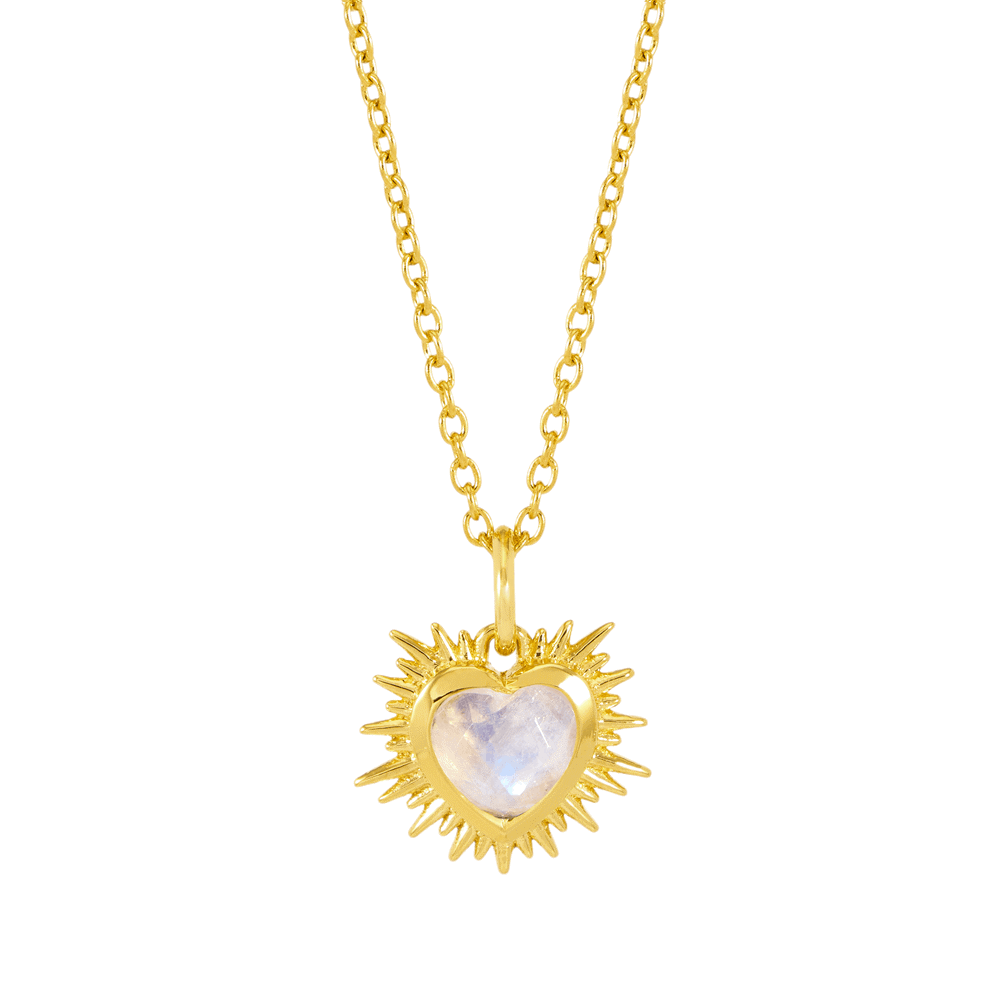 Rachel Jackson Electric Heart Birthstone Necklace